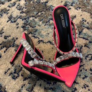 Two strap hot pink scandal